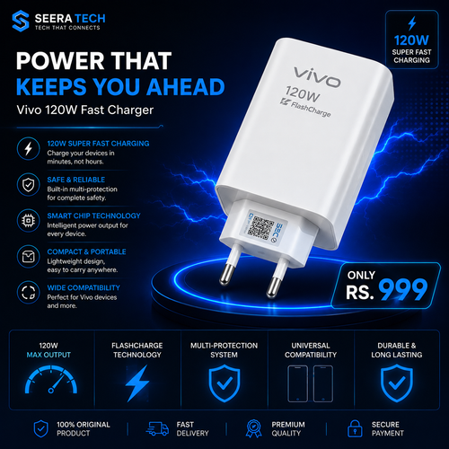 Vivo 120W Fast Charger – FlashCharge 3.0